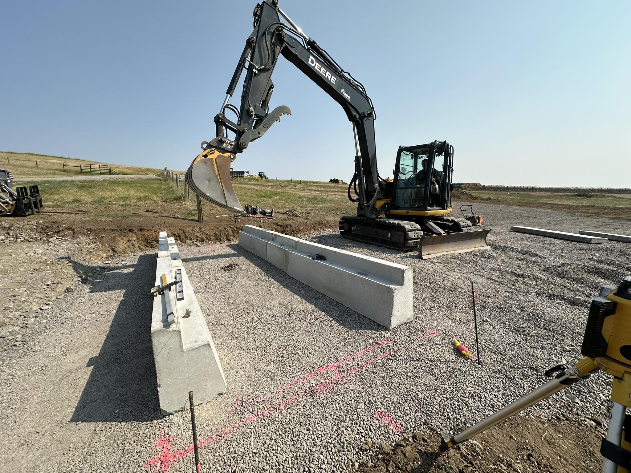 West Excavation Facebook ad: Our specialties are constructing roads, installing…