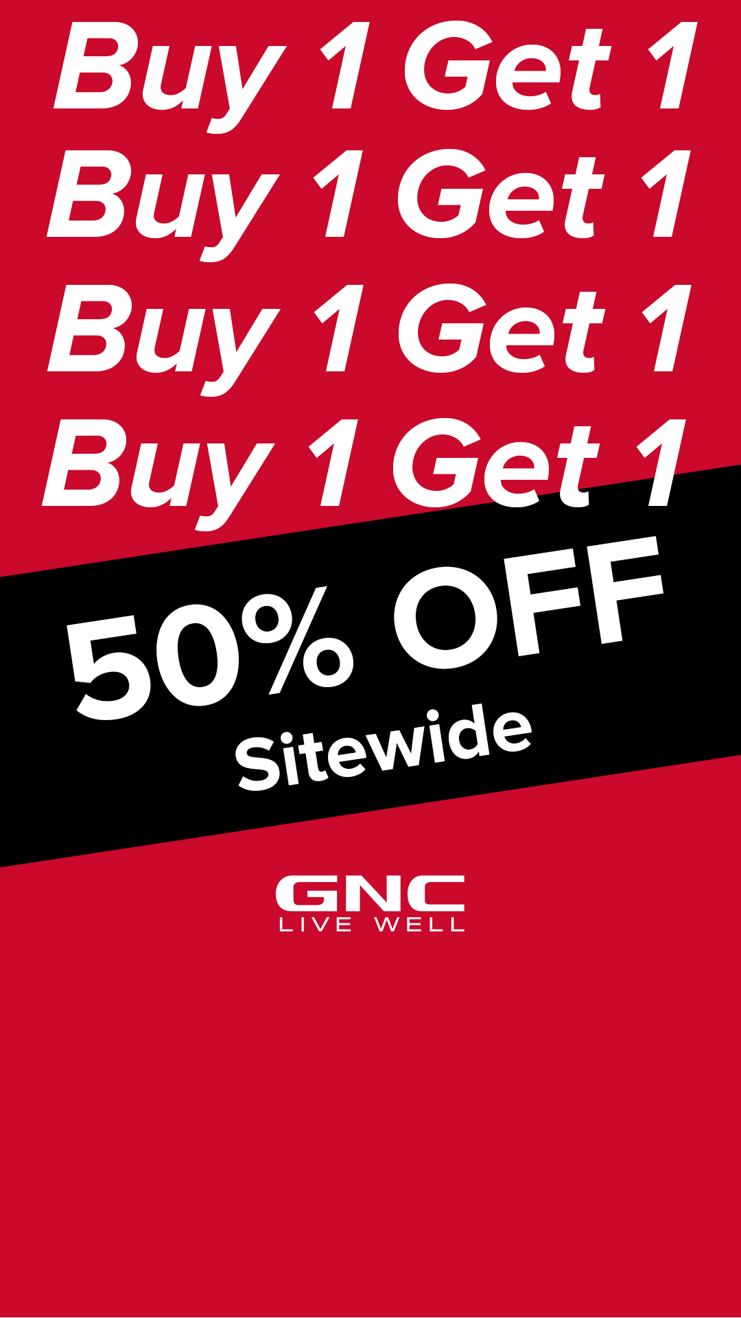 GNC Live Well Facebook ad