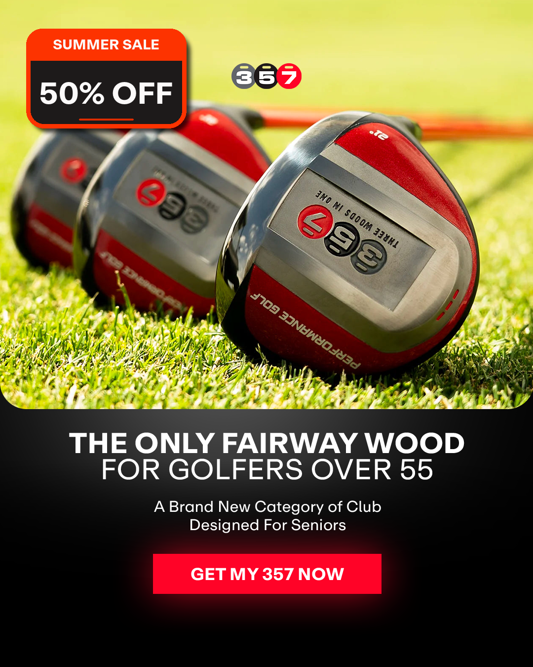 Performance Golf Facebook ad