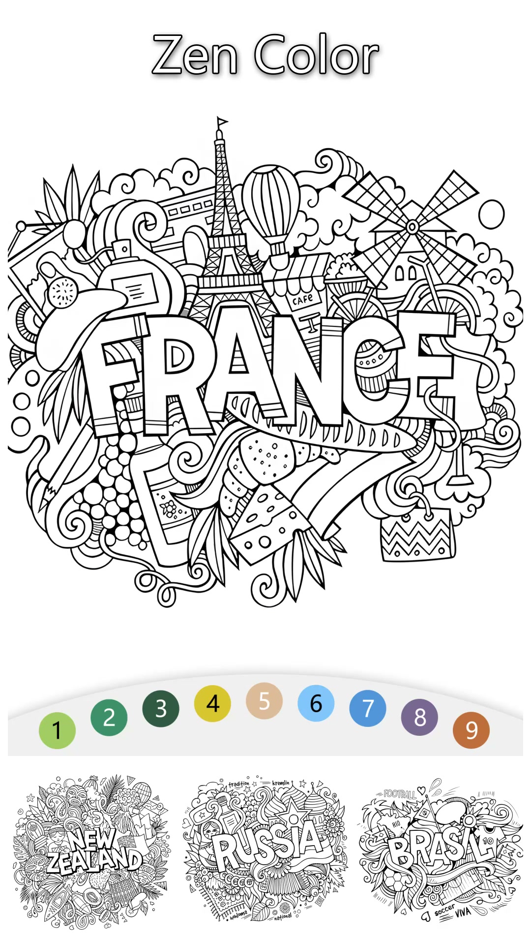 Free Color Game Facebook ad: Zen Color - Your Coloring Book 2026
