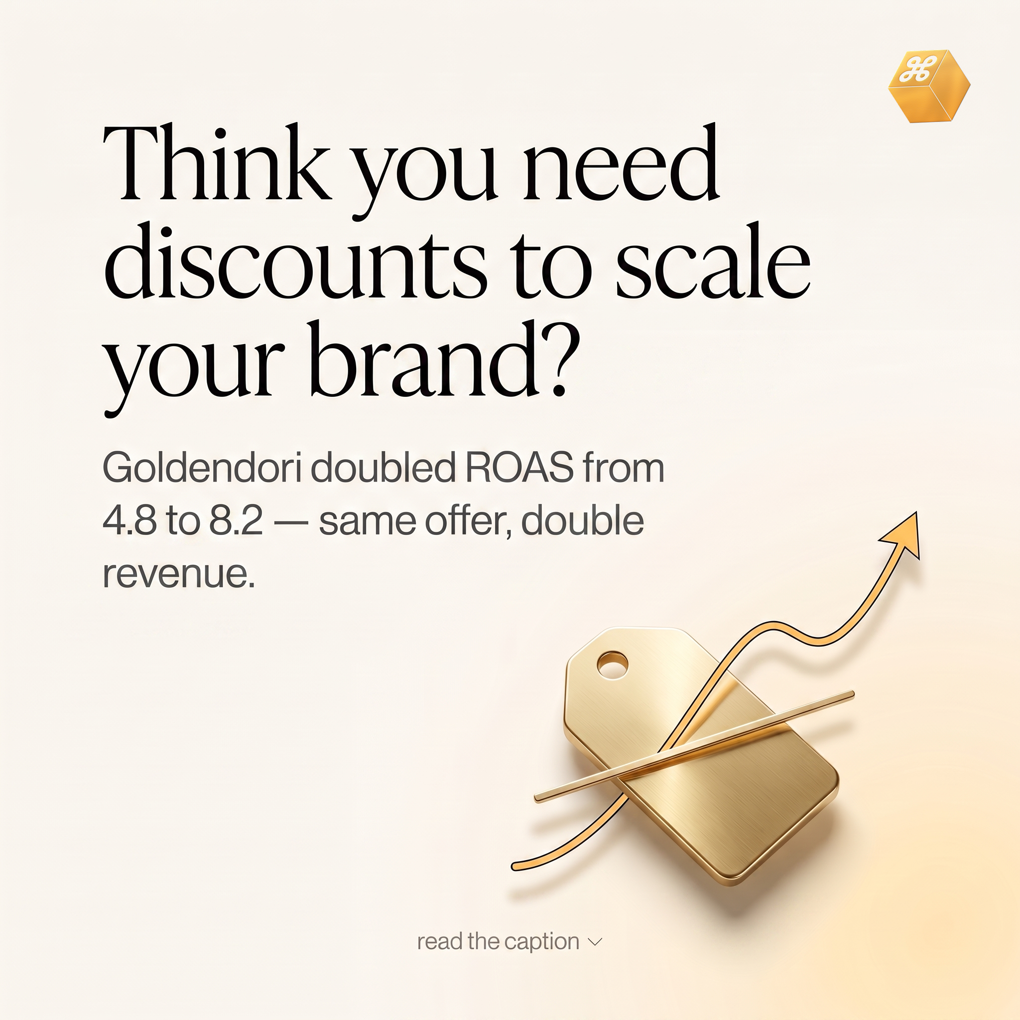 Command Ads Facebook ad: Discounts Aren’t a Growth Strategy
