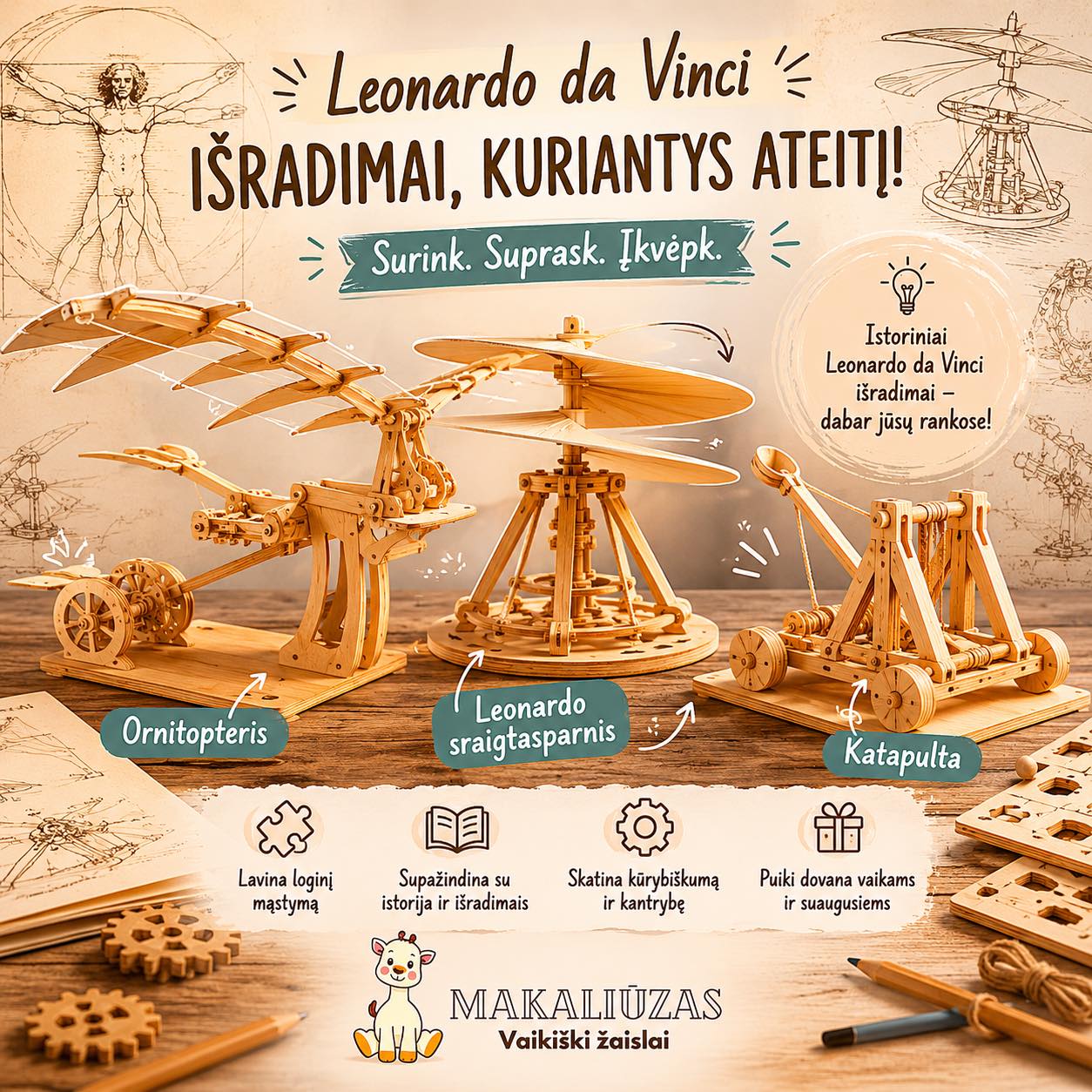 Makaliūzas - žaislų parduotuvė Facebook ad: Makaliūzas