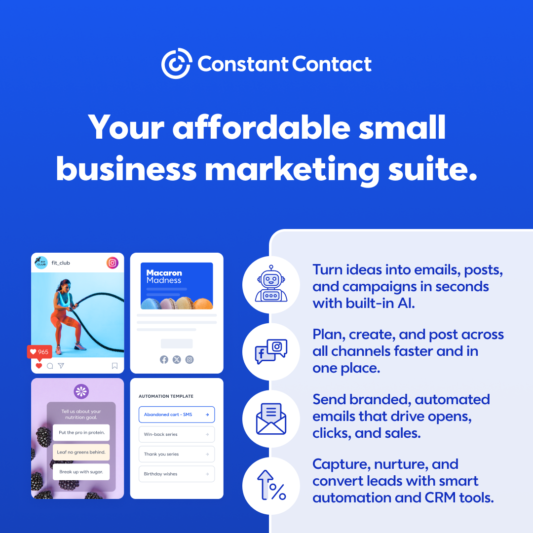 Constant Contact Facebook ad