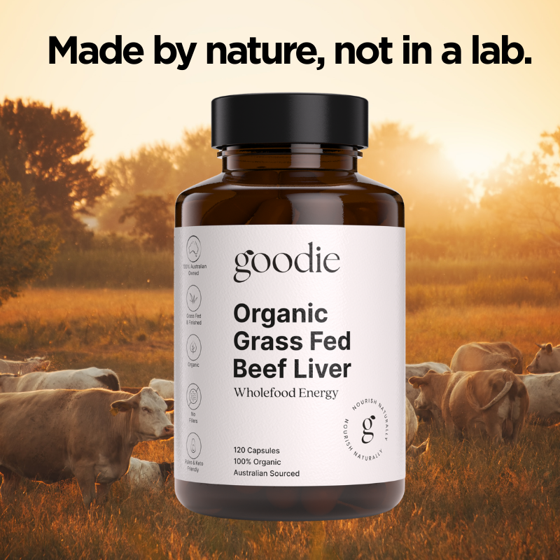 Goodie Natural Facebook ad: Ditch the synthetic supplements.