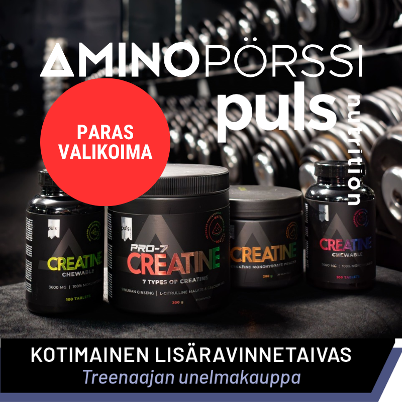 Aminopörssi Facebook ad: Paras PULS Nutrition valikoima!