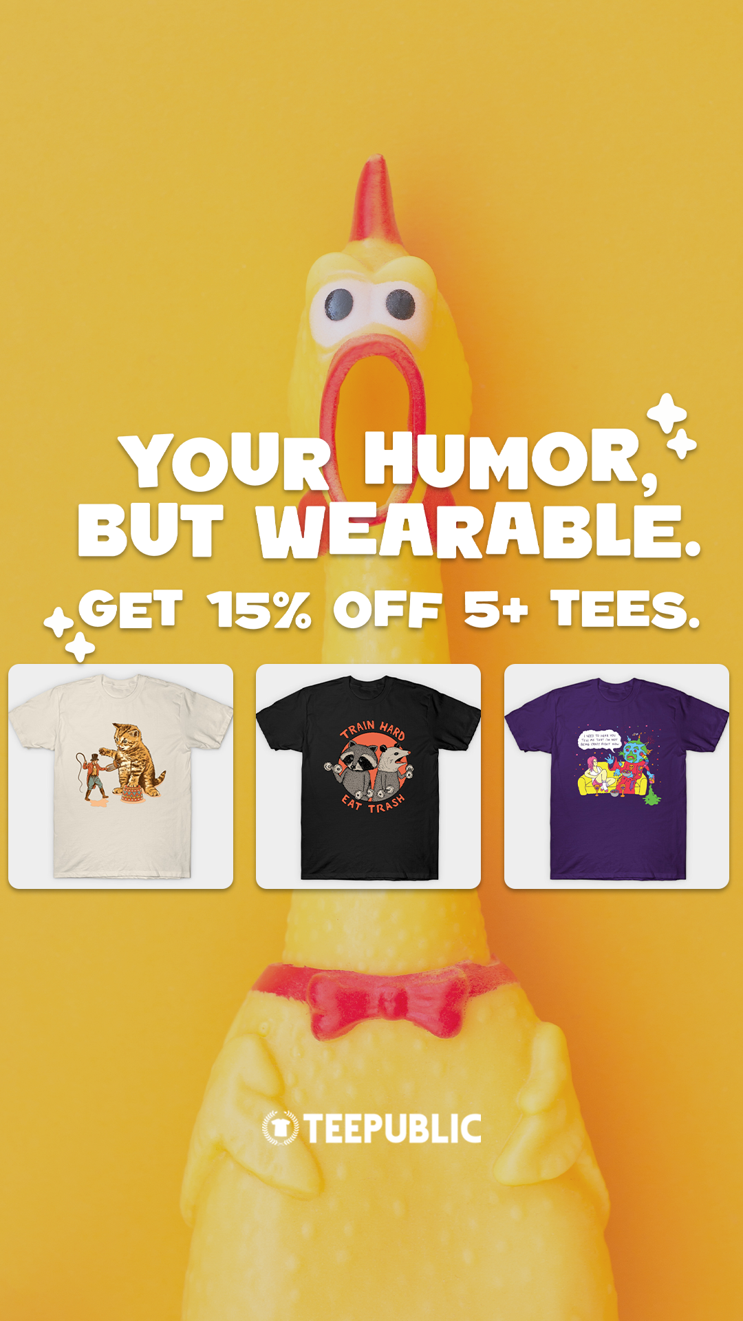 TeePublic.com Facebook ad