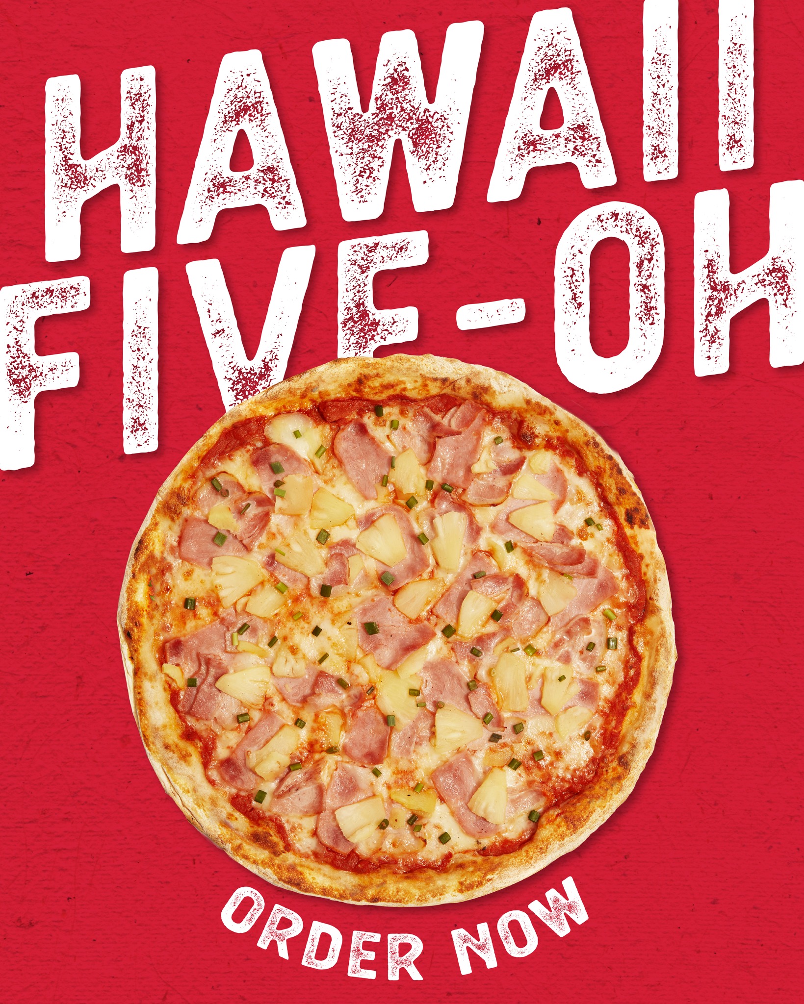 Soho Pizza Facebook ad: ร้อนๆ แบบนี้ ต้อง Hawaii Five-Oh!