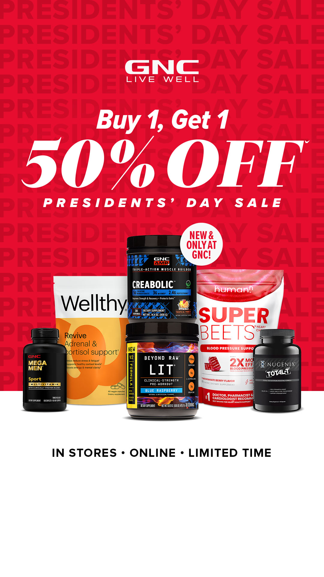 GNC Live Well Facebook ad