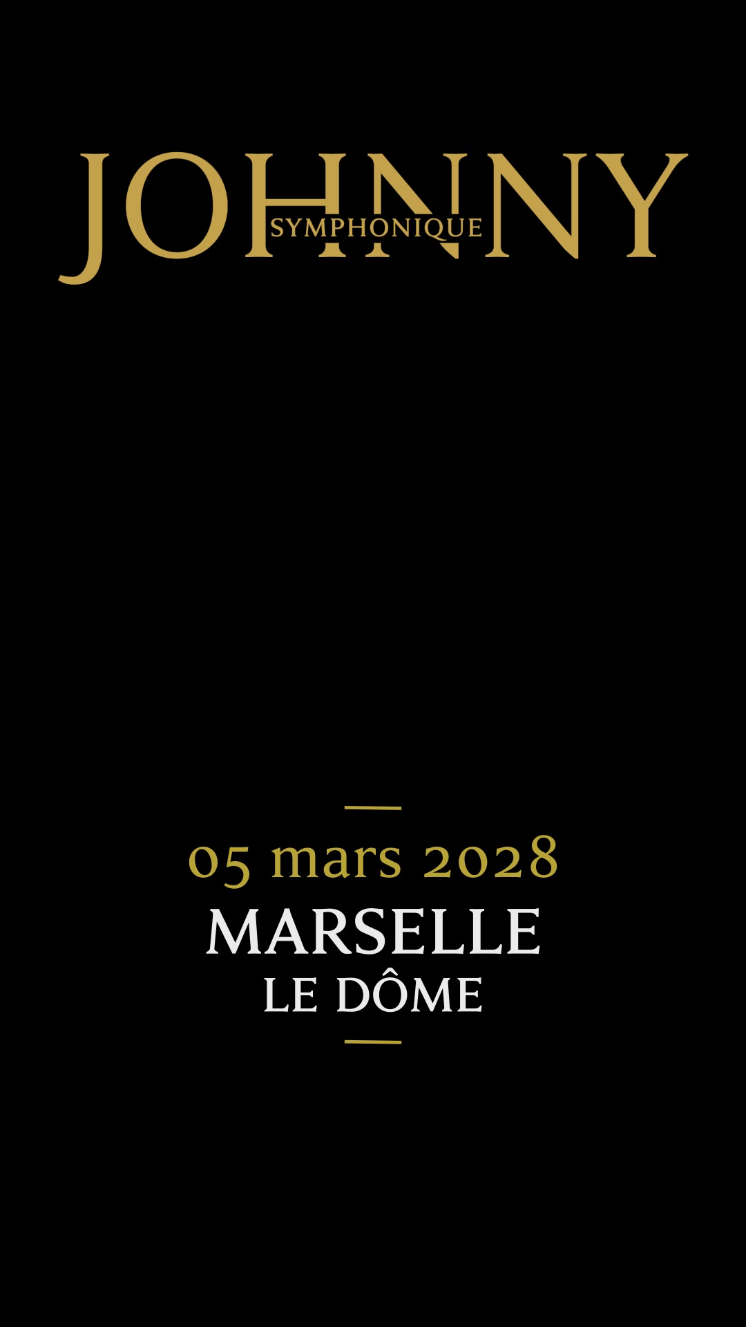 Johnny Symphonique Tour - Officiel Facebook ad: L’histoire continue… En tournée dans toute la France…