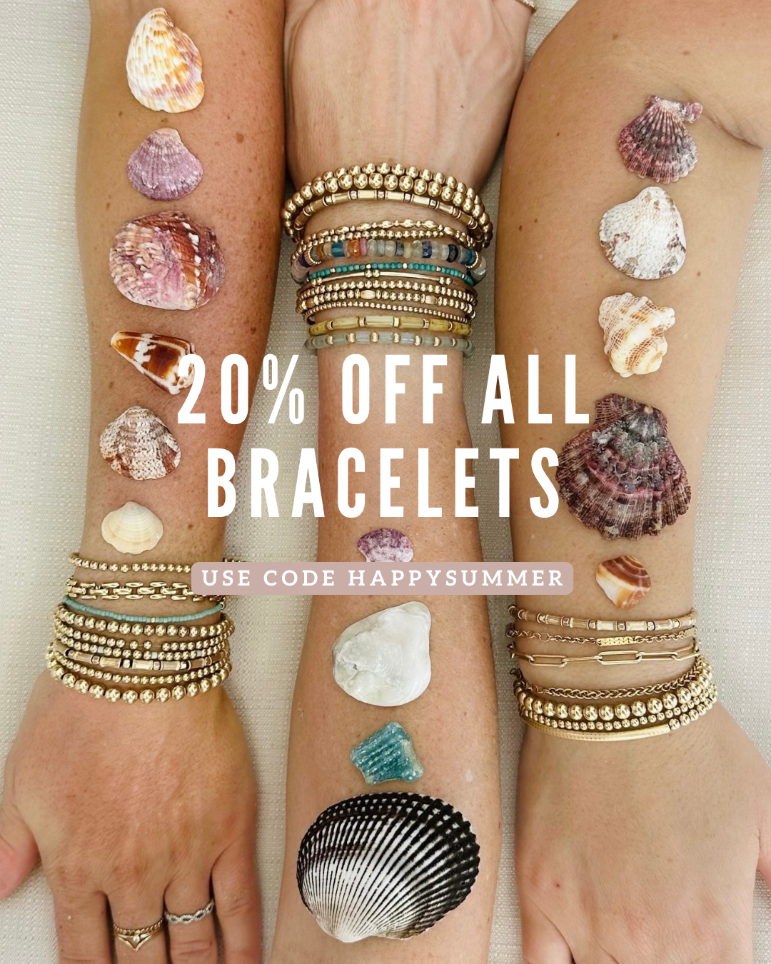 Hayden B. Jewelry Facebook ad: 14k Handmade Gold | Sterling Silver | Bracelets Online For…