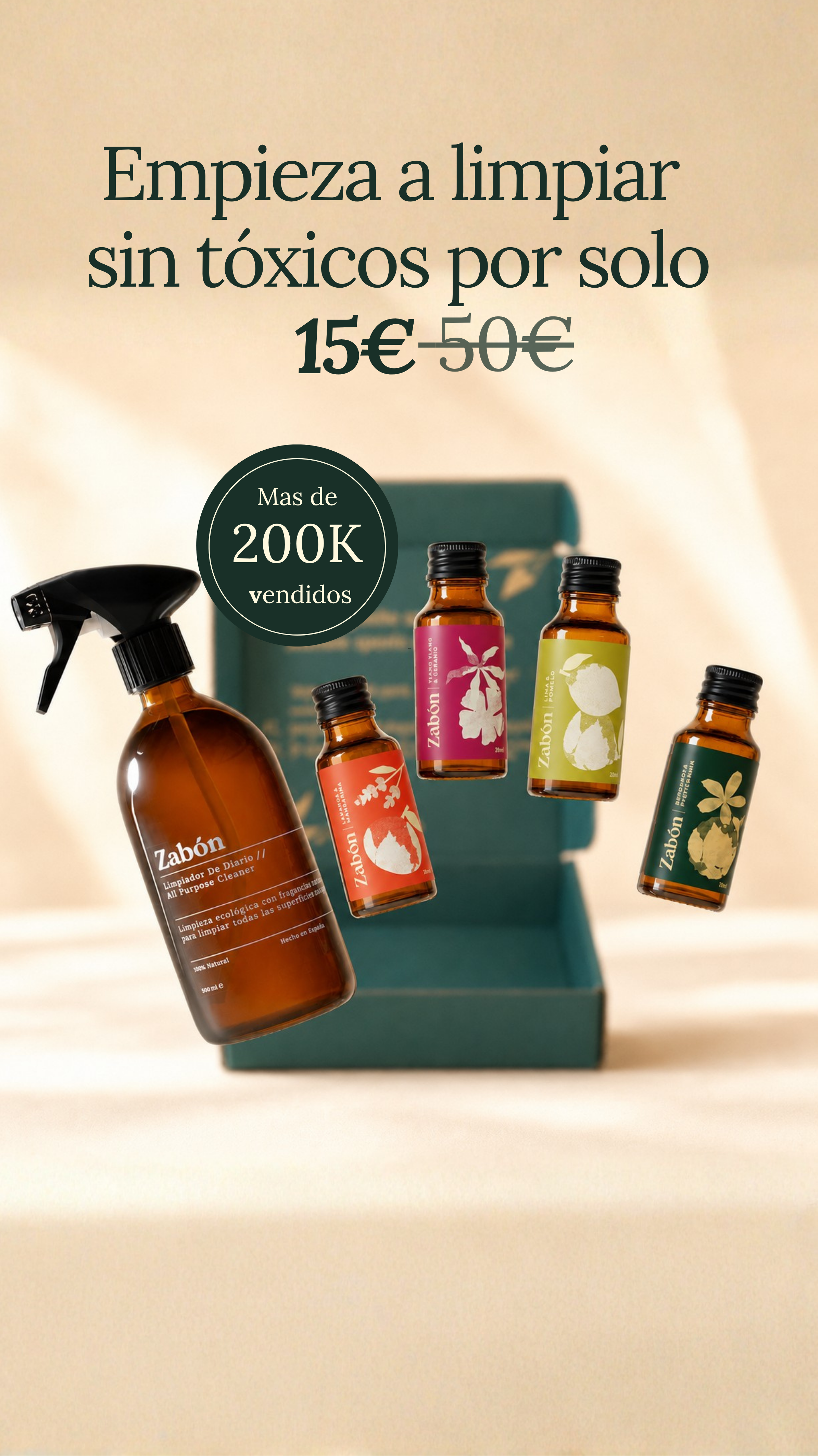 Zabon Facebook ad: Oferta de verano: 15,99€ (antes 42€)