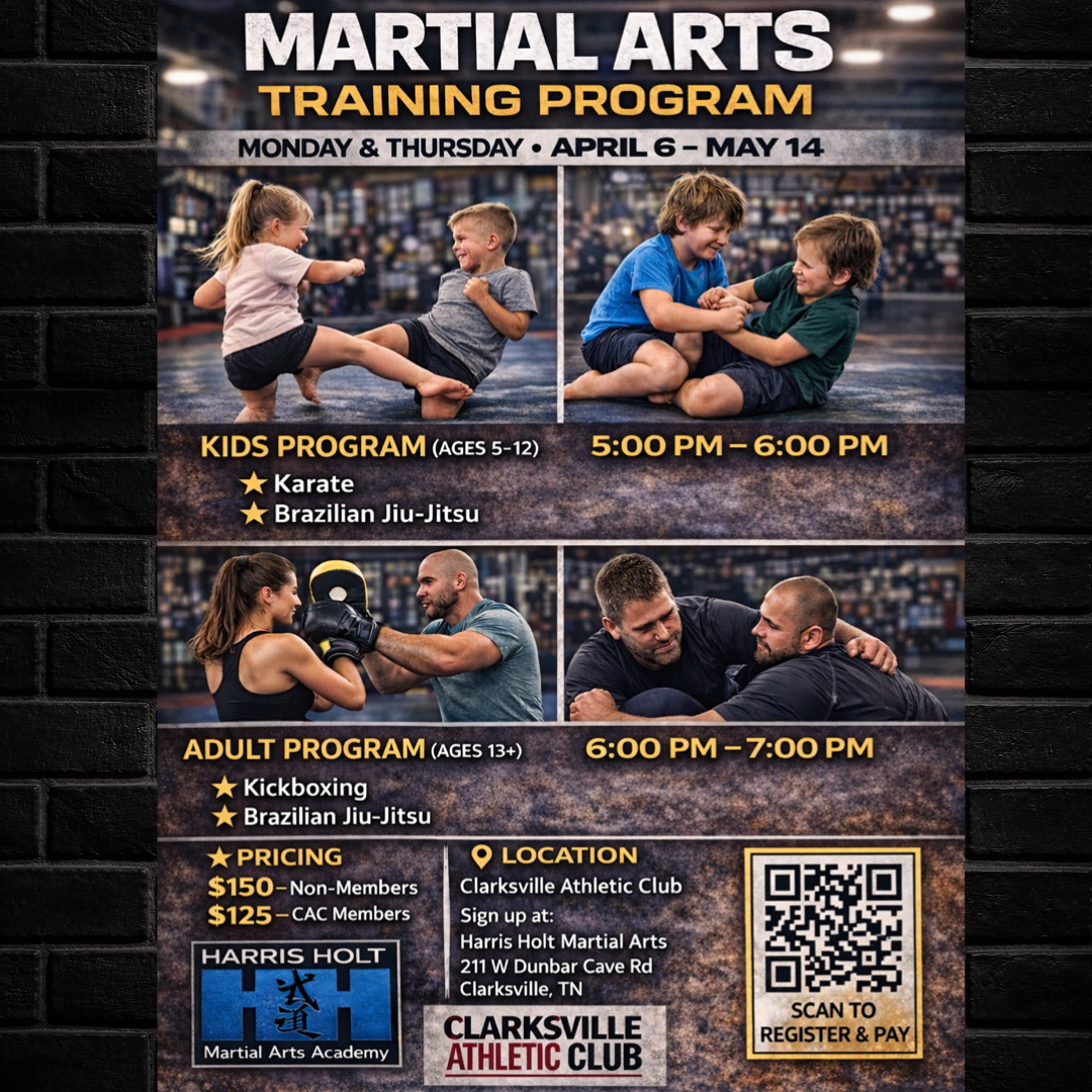 Harris Holt Martial Arts Academy Facebook ad