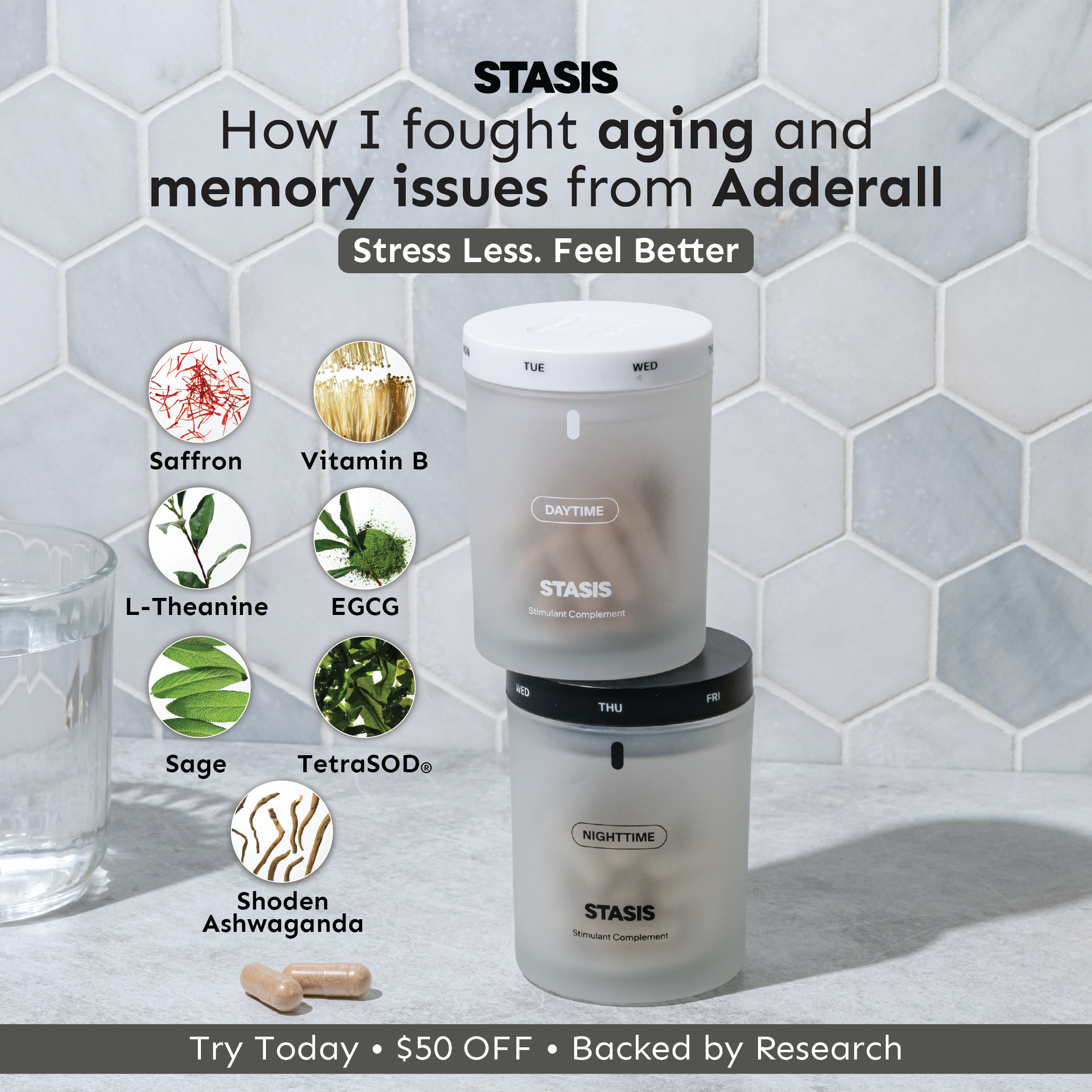 Stasis Facebook ad