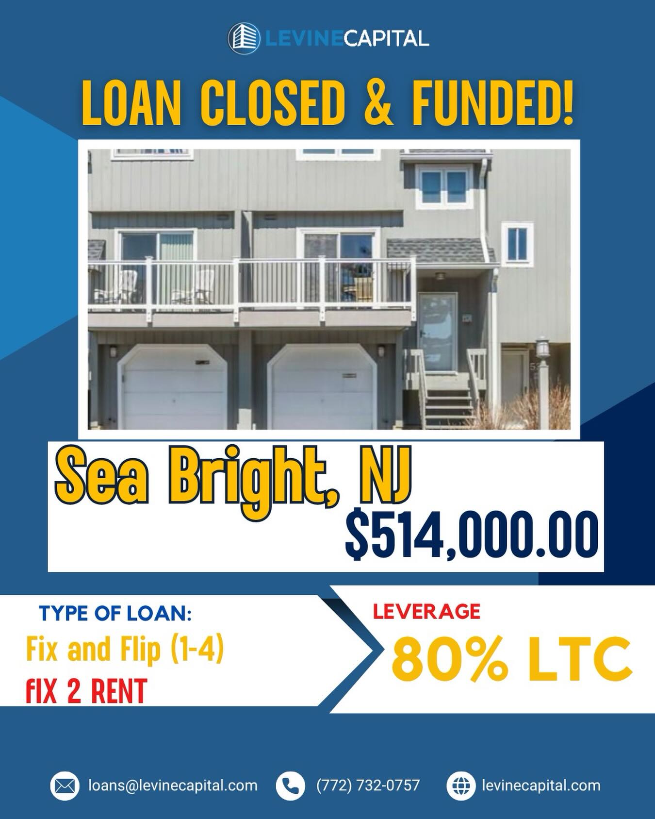 Levine Capital Facebook ad