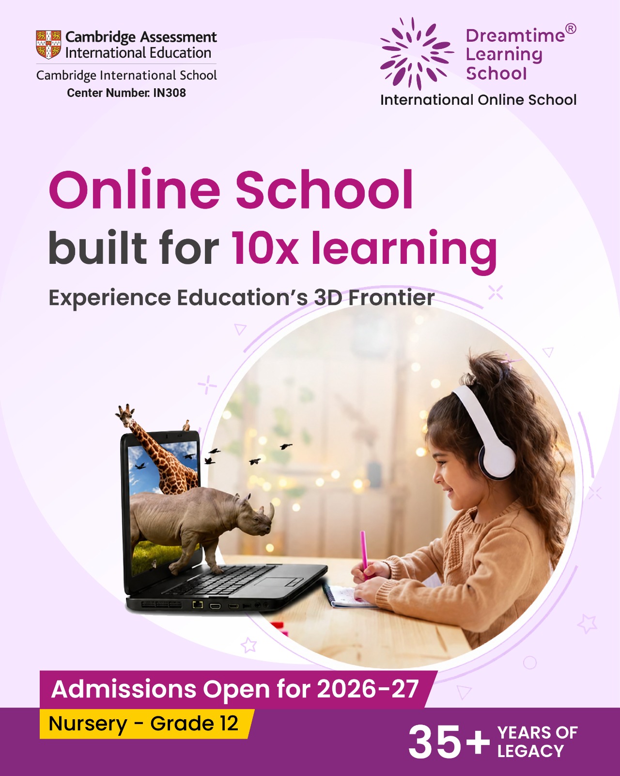 Dreamtime Learning Facebook ad: Future-Ready Learning Online
