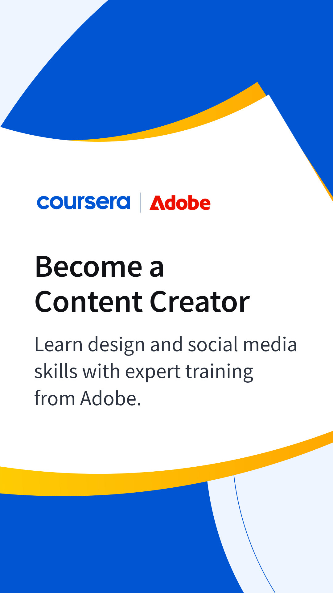 Coursera Facebook ad