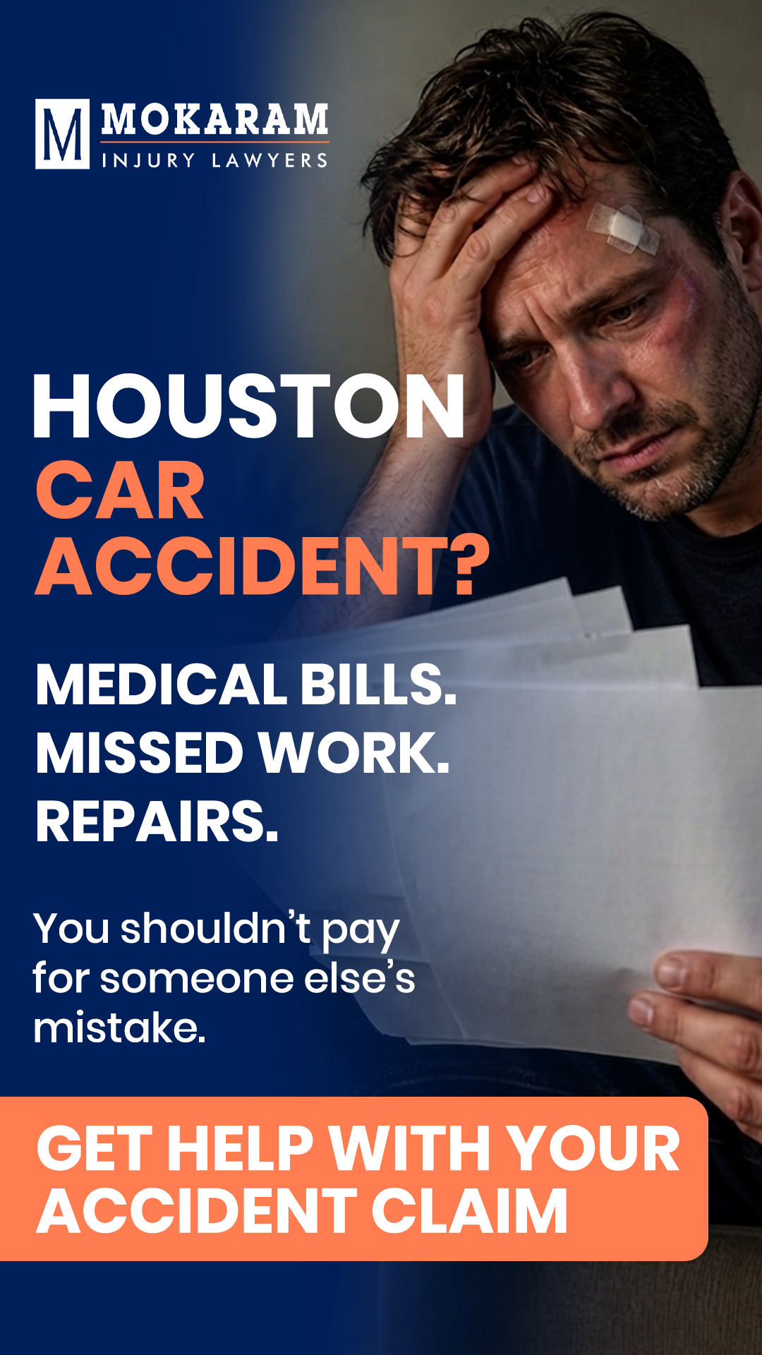 Mokaram Injury Lawyers Facebook ad from May 14, 2026