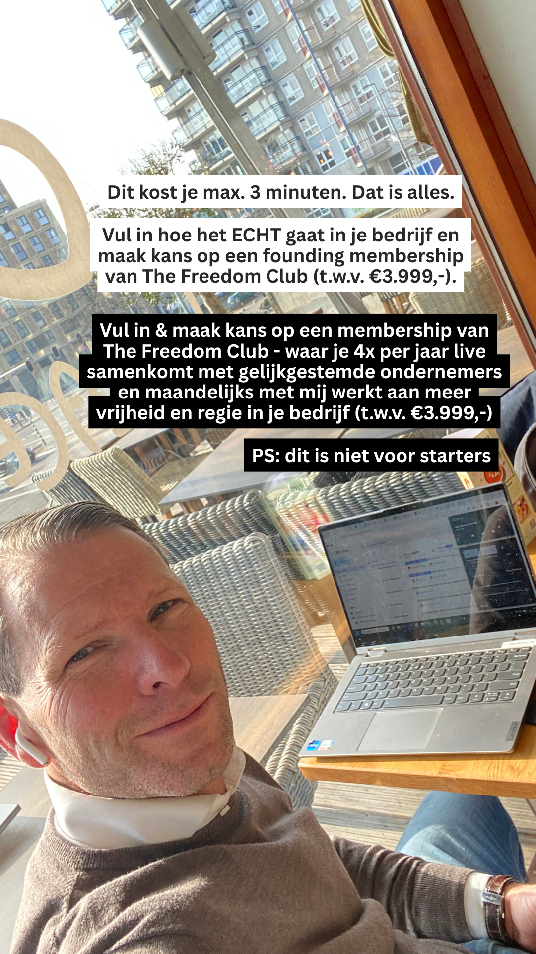 Michels Business Coaching Facebook ad: Ik ben klaar voor de volgende stap