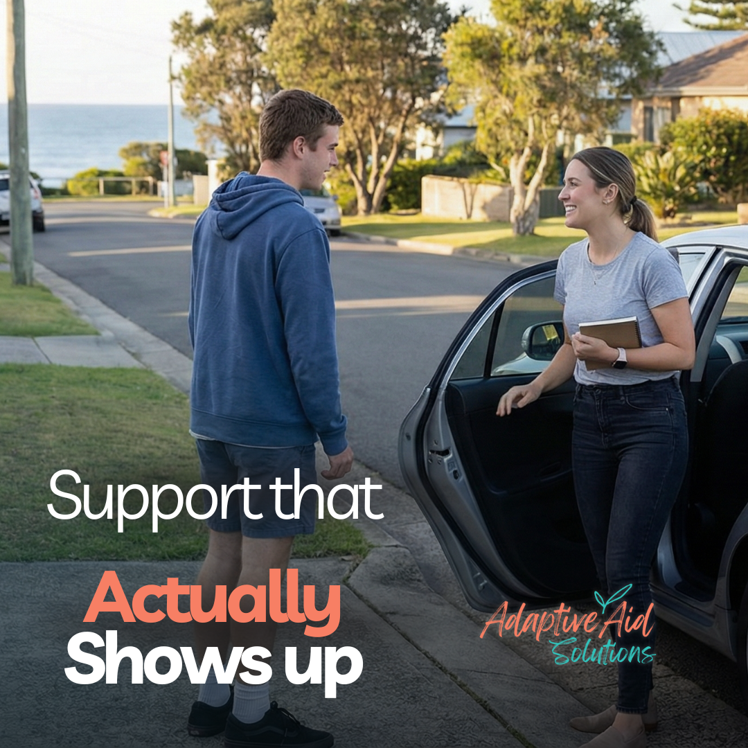 Adaptive Aid Solutions Facebook ad: NDIS support for families - NSW