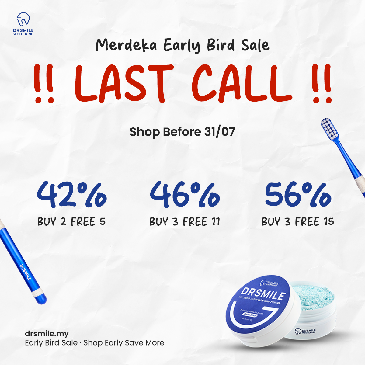 Dr Smile Whitening Solution Facebook ad