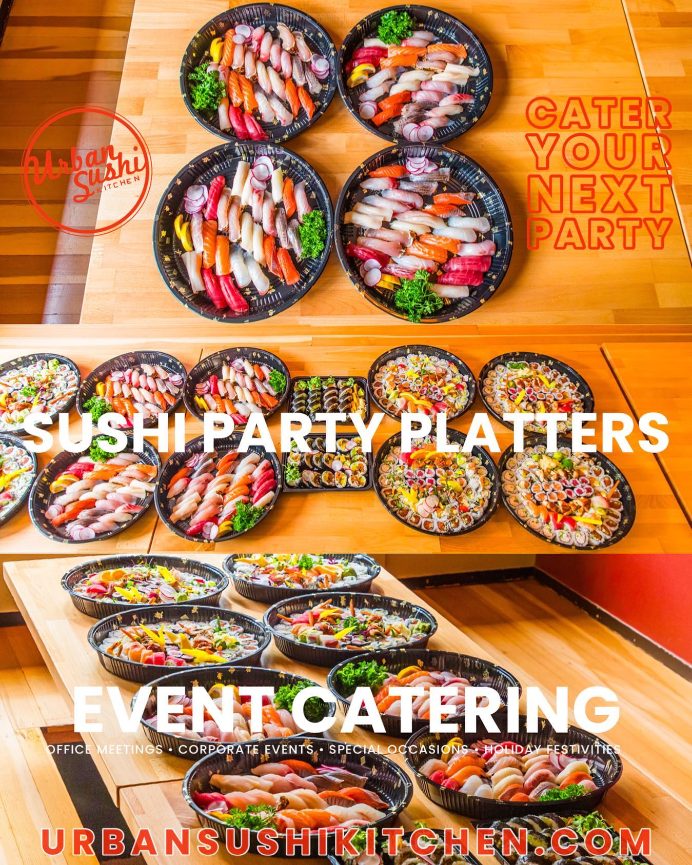 Urban Sushi Kitchen Facebook ad: You ready to Party
