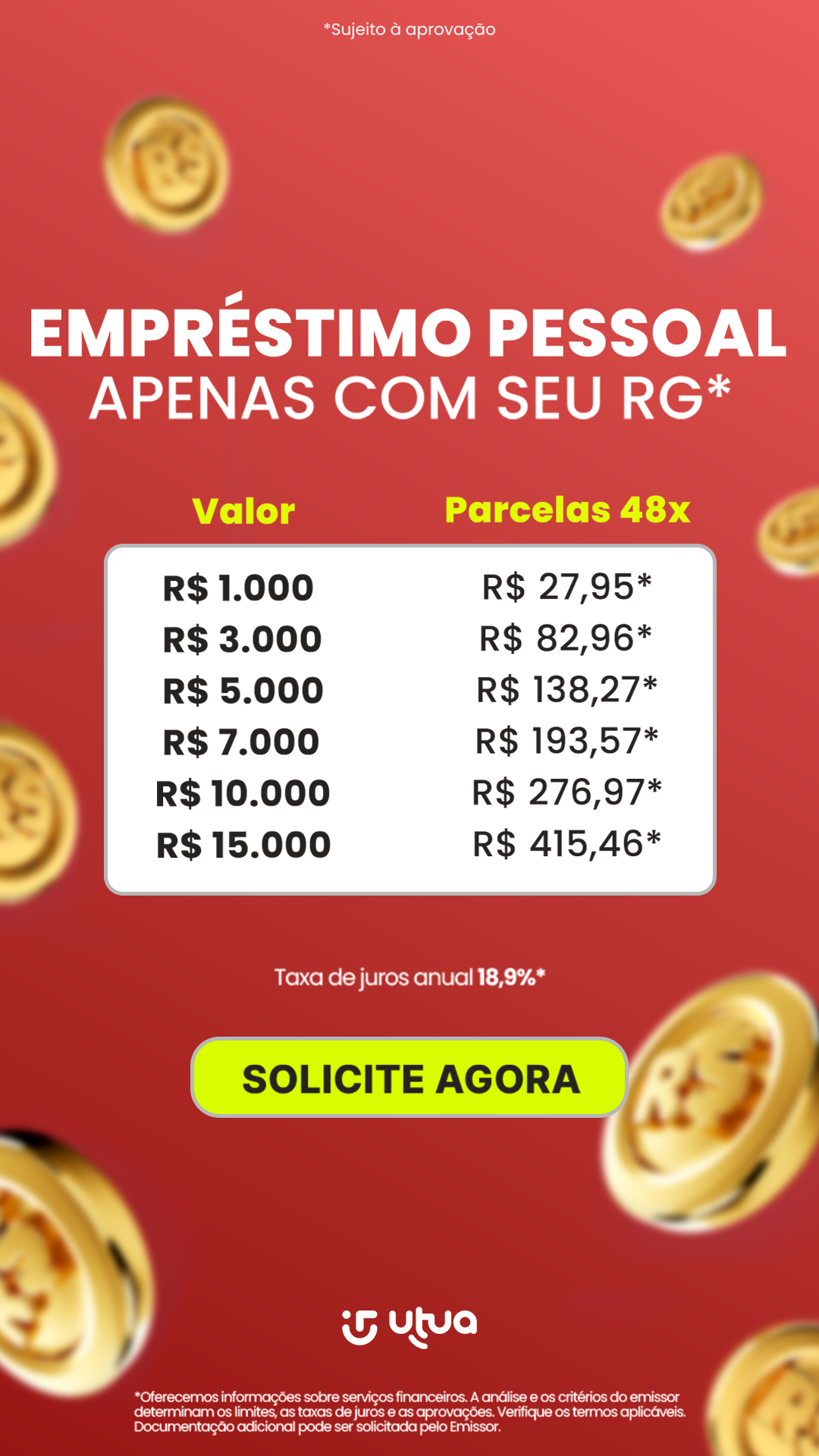 Utua credito Facebook ad