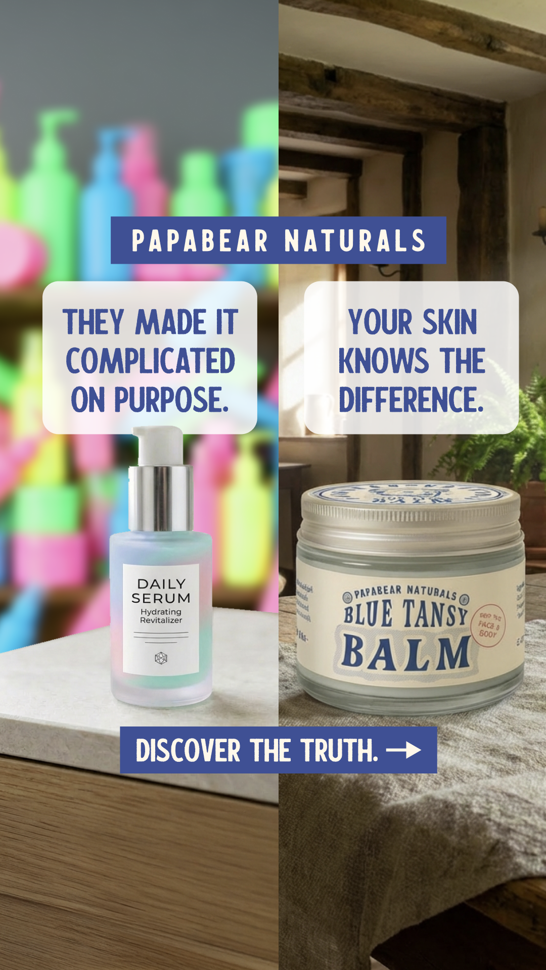 Papabear Naturals Facebook ad