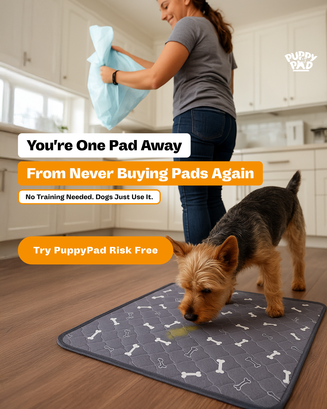 PuppyPad Facebook ad