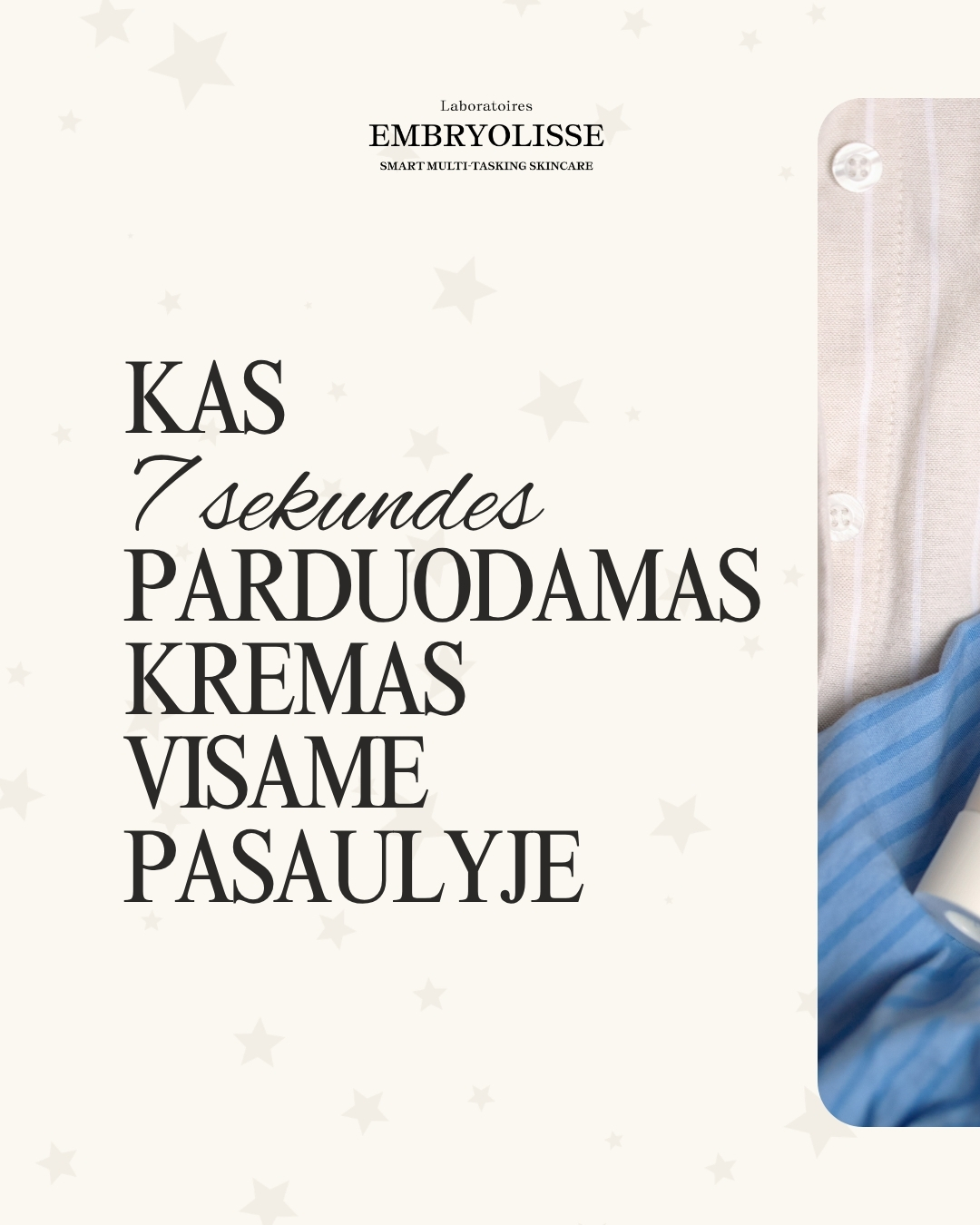Embryolisse Lietuva Facebook ad: Kim Kardashian, Scarlett Johansson, Gwyneth Paltrow.