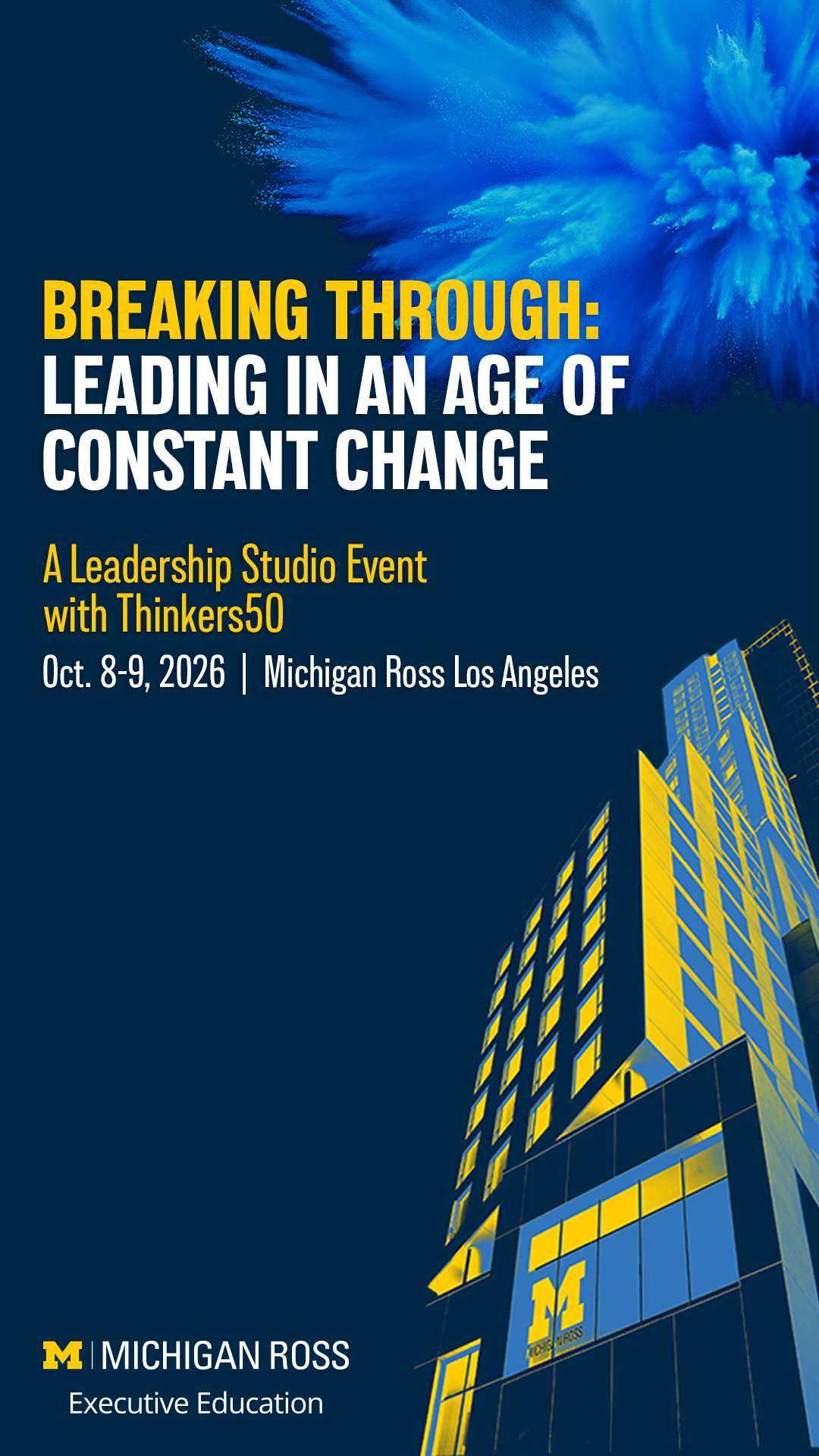 Michigan Ross School of Business Executive Education Facebook ad