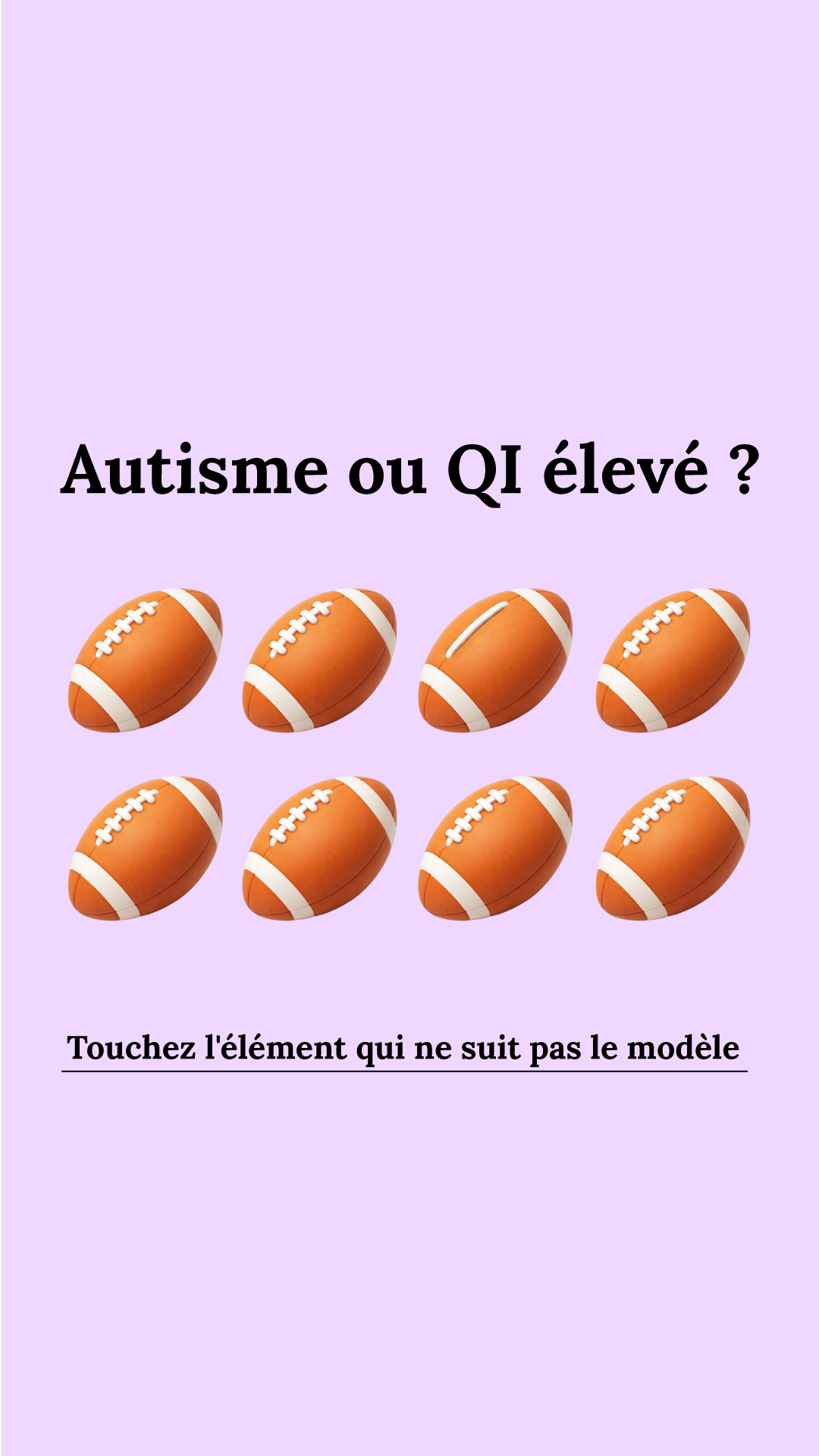 International IQ test Facebook ad