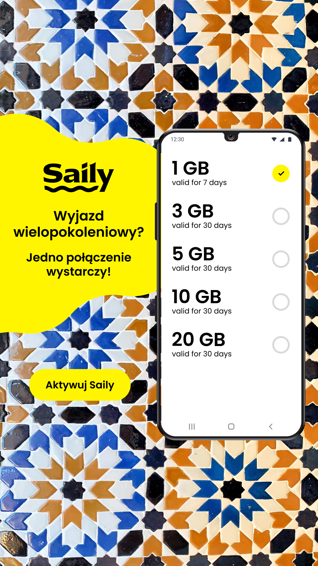 Saily Facebook ad