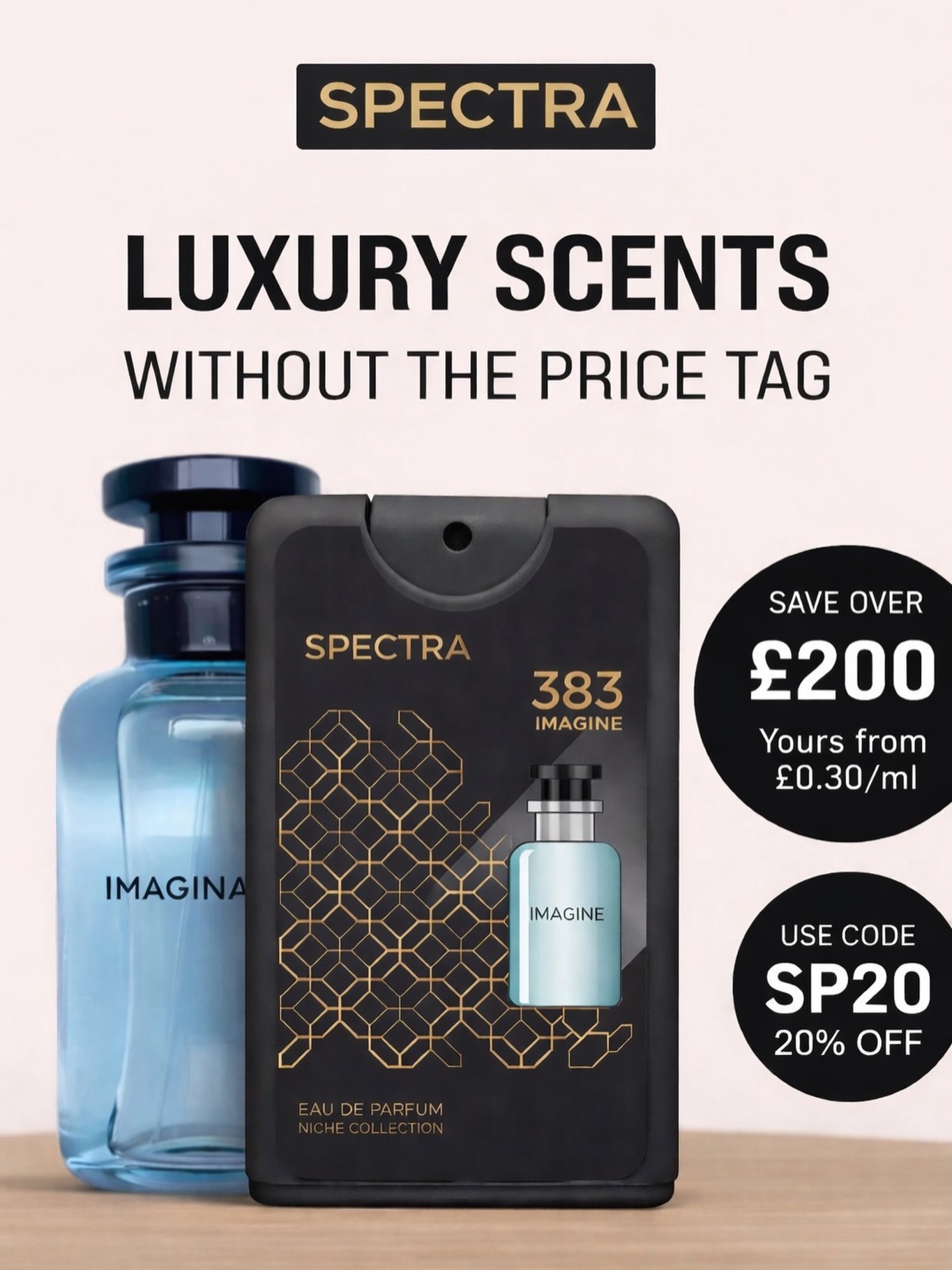 Spectra Perfumes Facebook ad: 20% OFF Don’t miss your chance to grab…