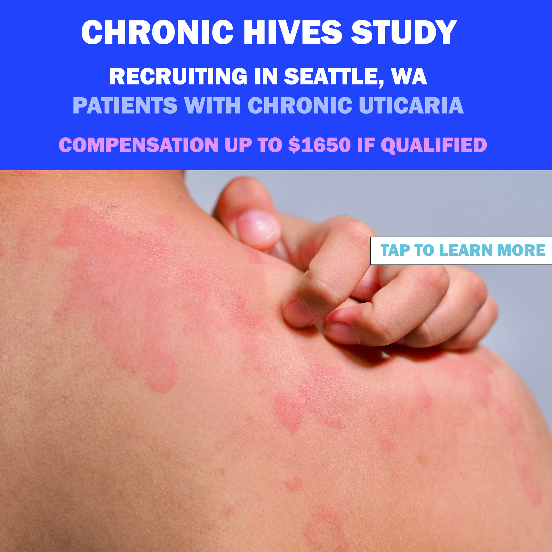 Seattle Clinical Research Center Facebook ad from Jun 12, 2025