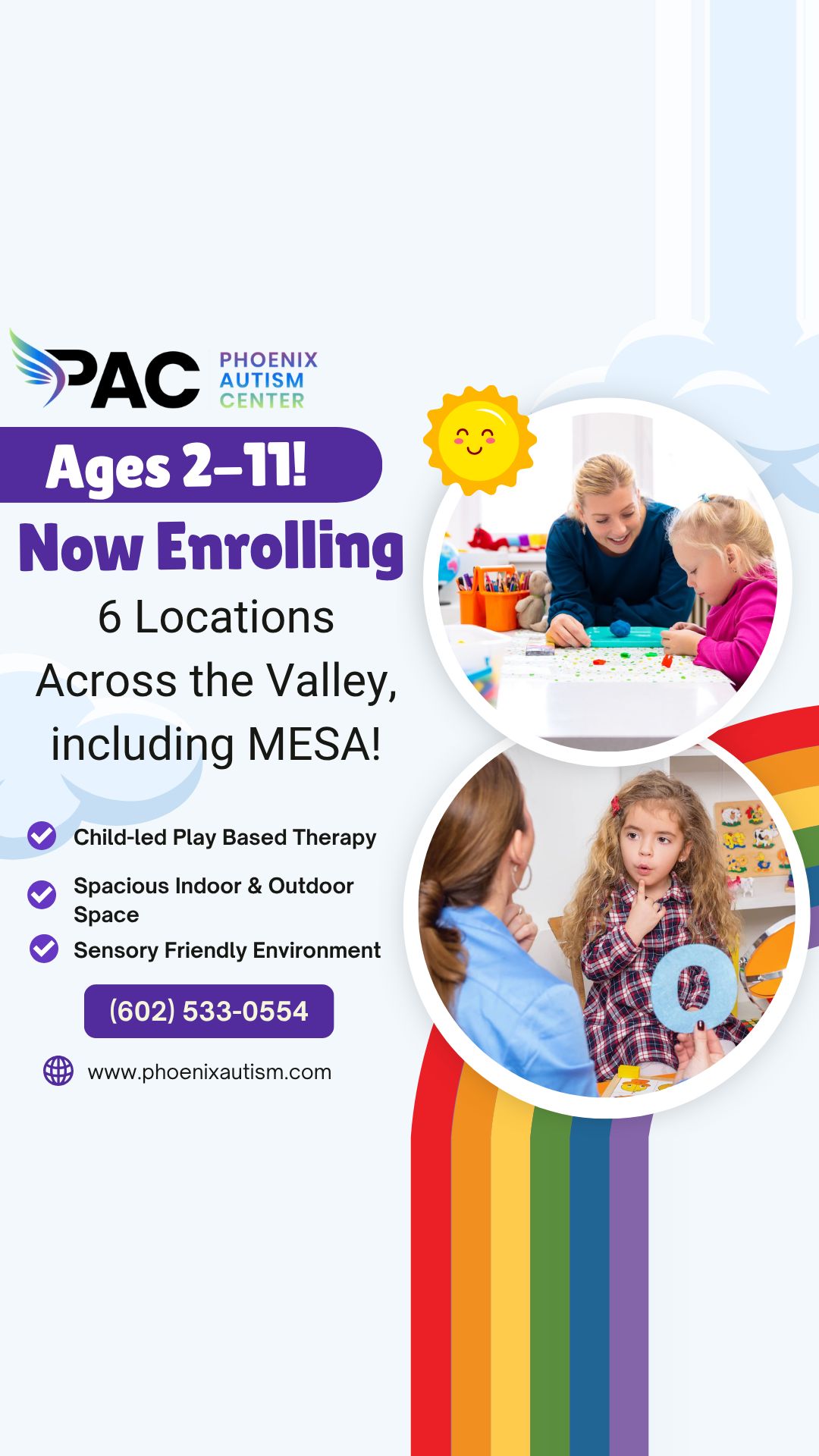 Phoenix Autism Center Facebook ad from May 18, 2026