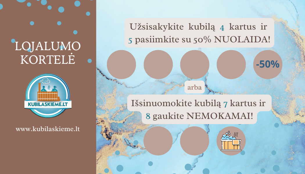Kubilo nuoma - Kubilaskieme.lt Facebook ad