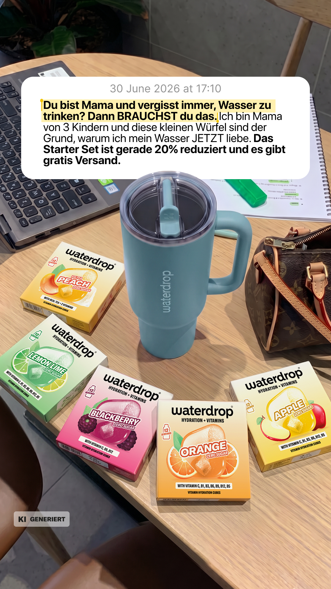 waterdrop Facebook ad