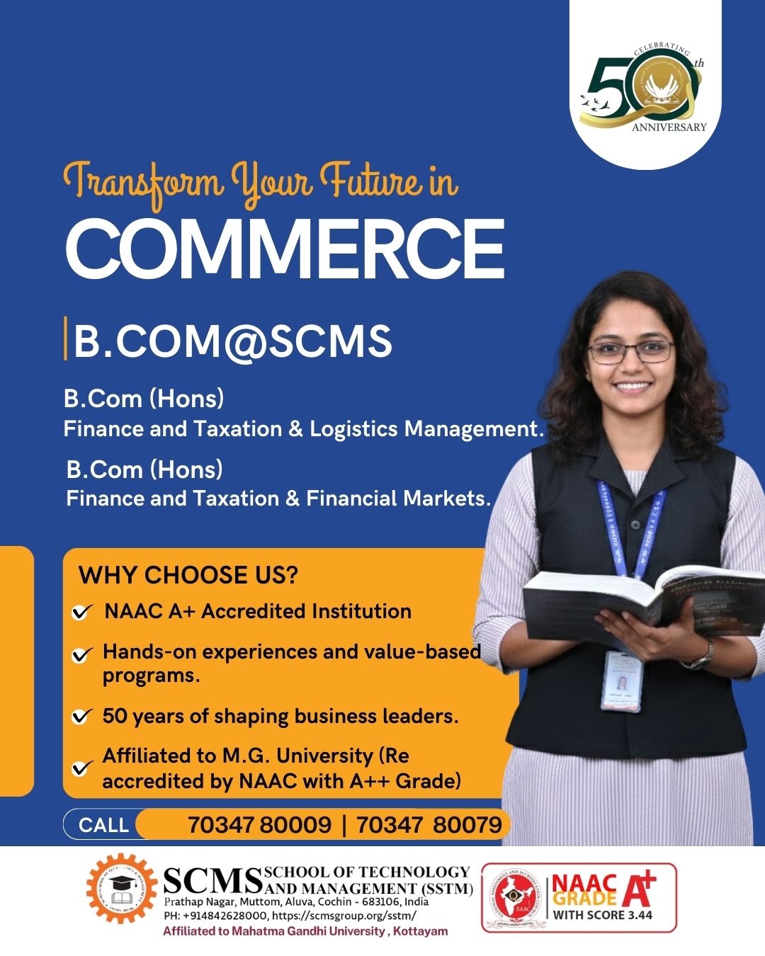SCMS School of Technology and Management, Cochin Facebook ad from May 7, 2026