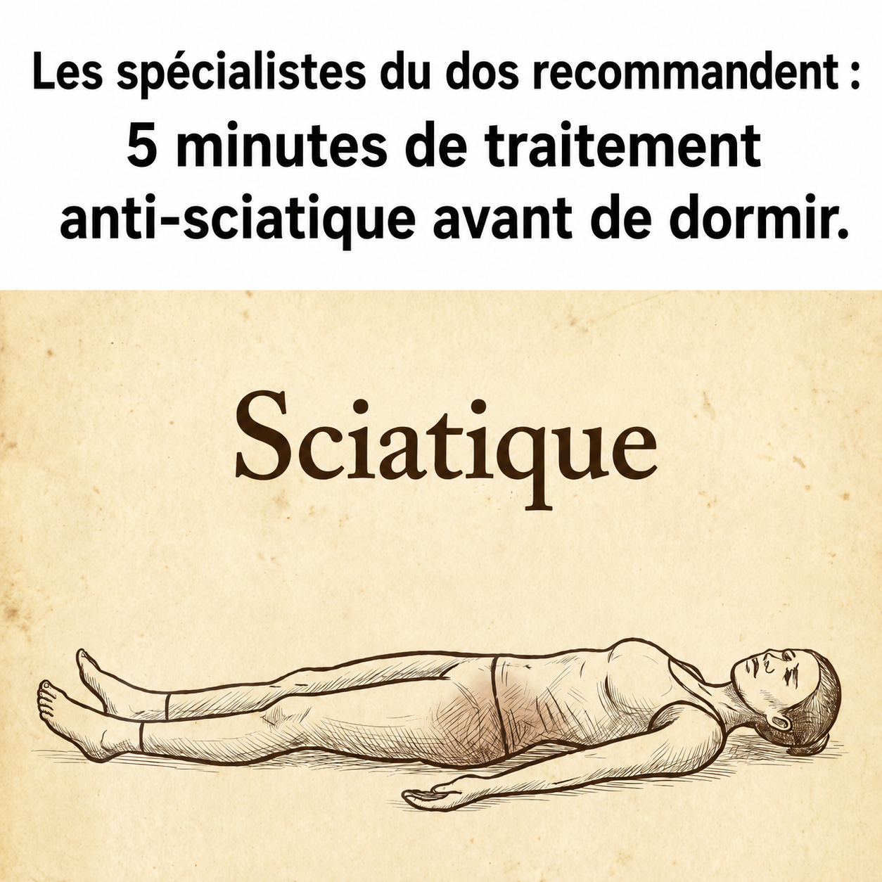Christine Blanchard Facebook ad: Réveillez-vous sans douleur sciatique dès demain matin