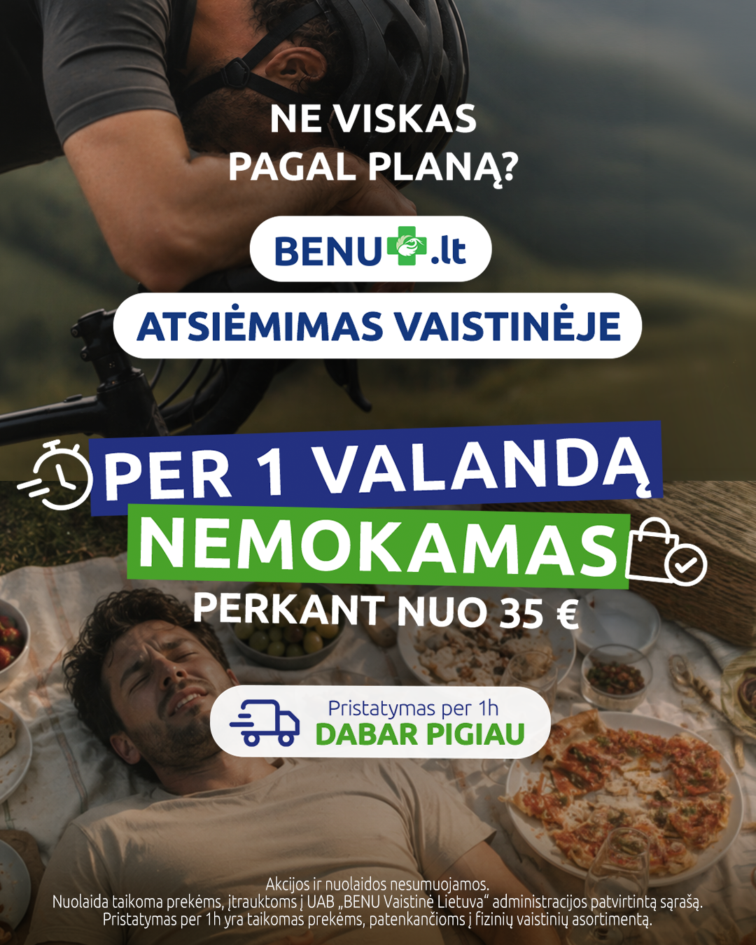 BENU Vaistinė Facebook ad from Aug 6, 2026