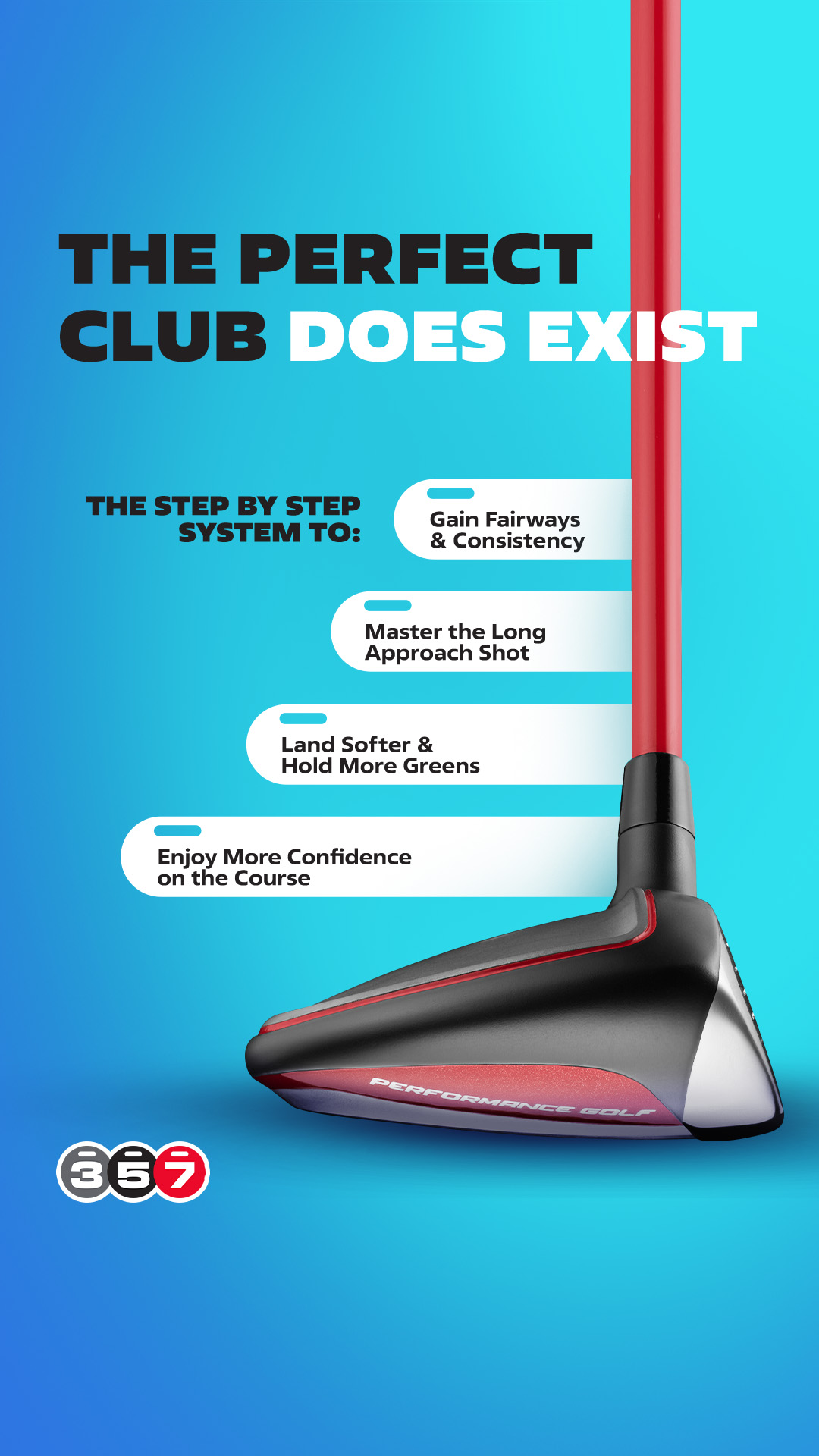 Performance Golf Facebook ad