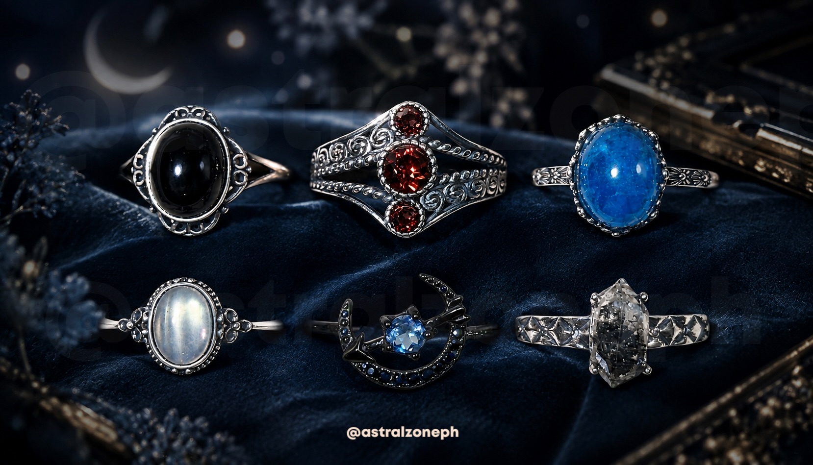 Astralzoneph Healing Crystals & Natural Gemstones Facebook ad: THE NOCTURNE COLLECTION