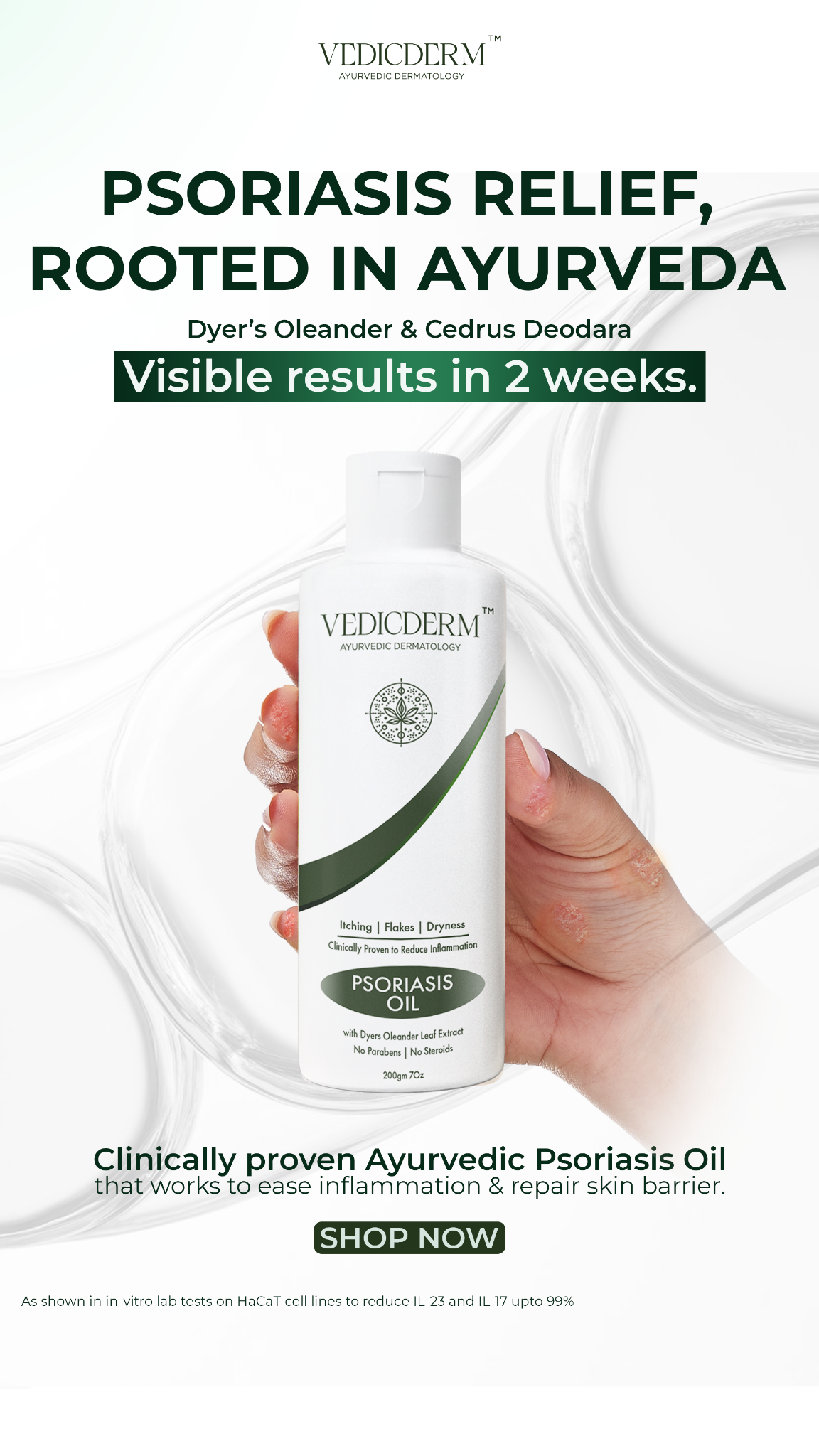 VedicDerm Facebook ad