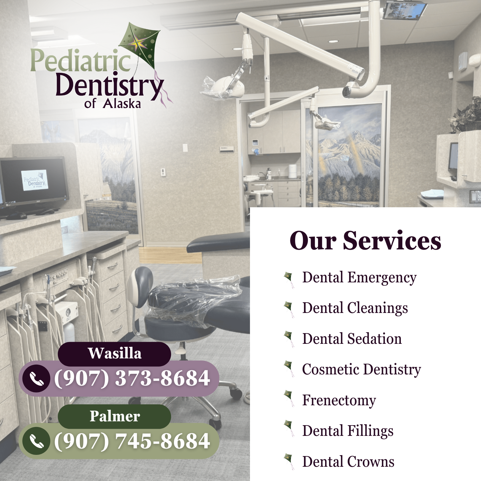 Pediatric Dentistry of Alaska Facebook ad from Jun 1, 2025