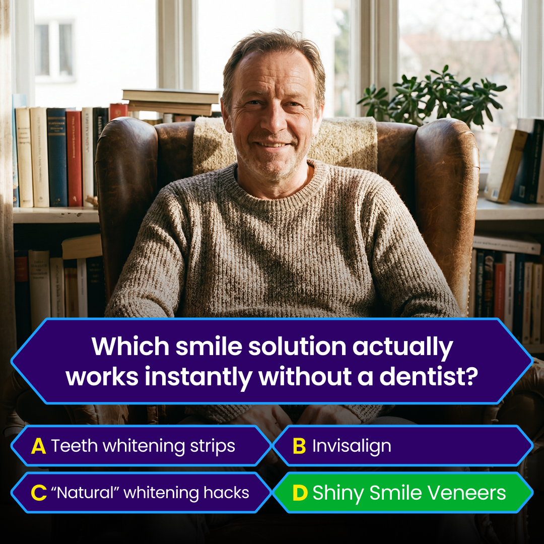 Shiny Smile Veneers Facebook ad: Snap On Veneers - Top Quality Clip-On Veneers