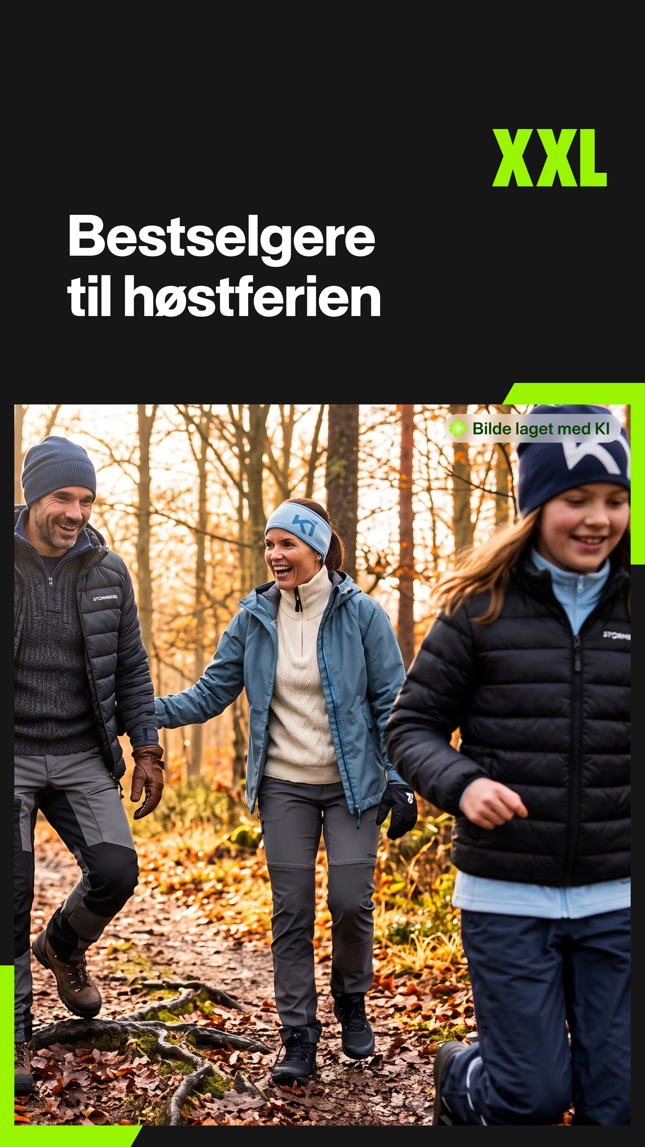 XXL Sport & Villmark Facebook ad: Få mest mulig ut av høstferien