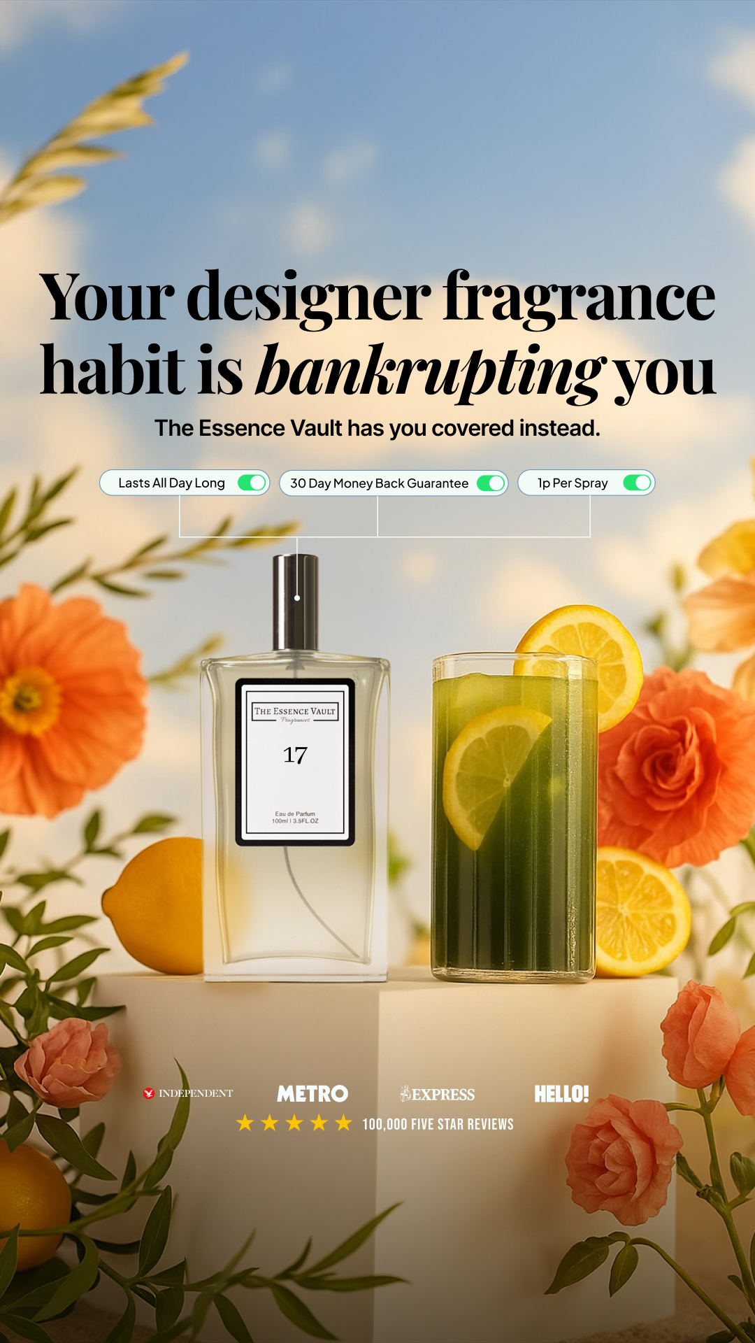 The Essence Vault Facebook ad