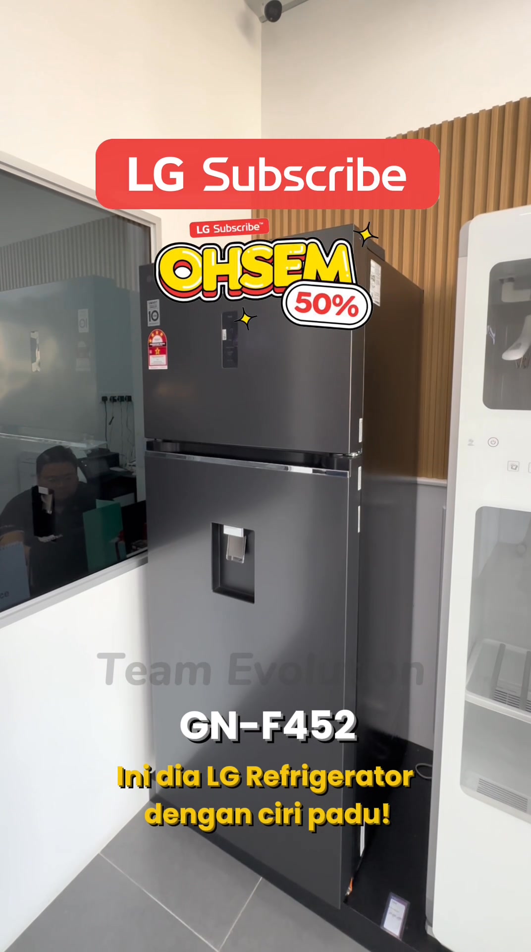 LG Puricare E-Store Borneo Facebook ad: Peti Sejuk 50% Diskaun
