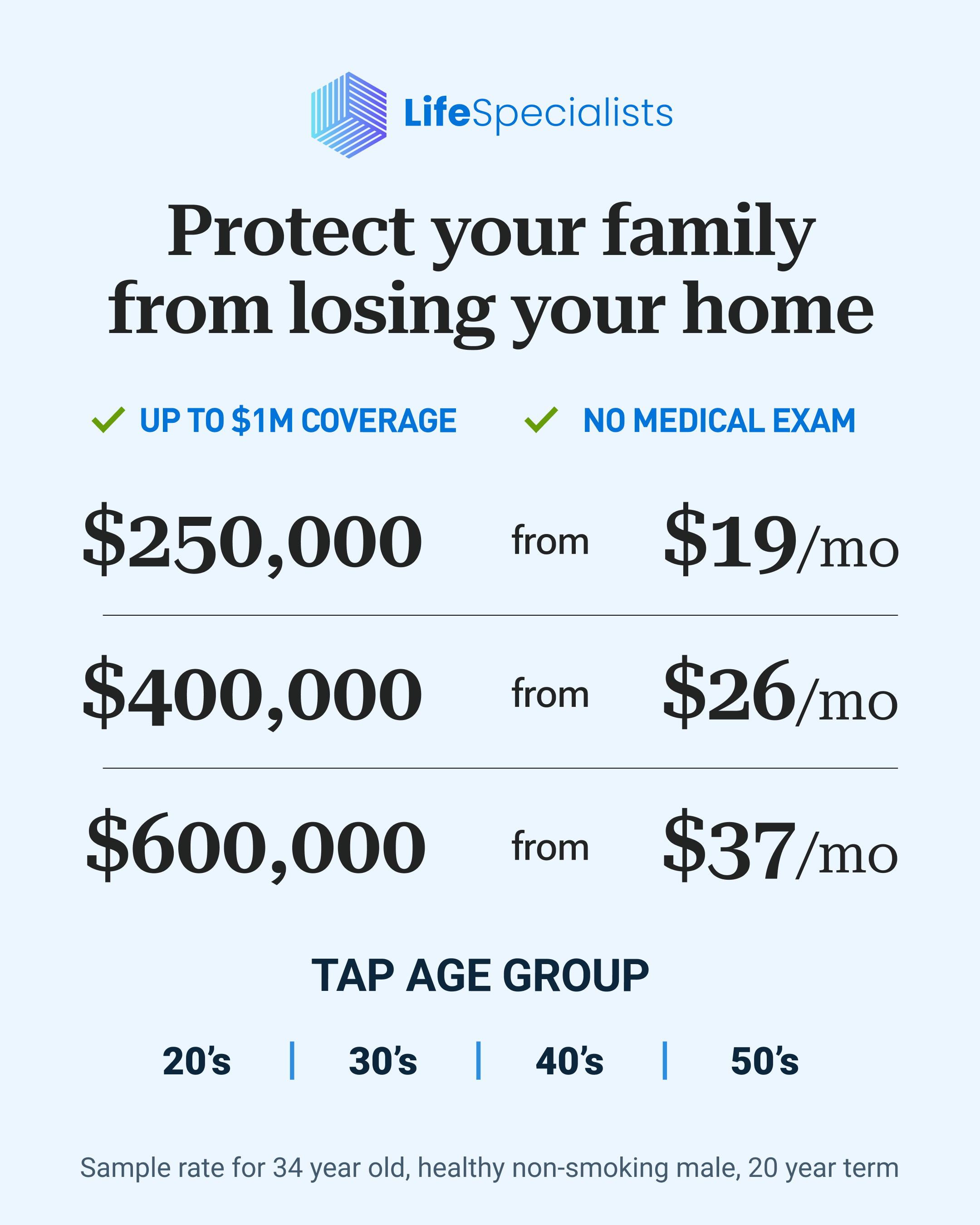 Life Insurance Specialists Facebook ad