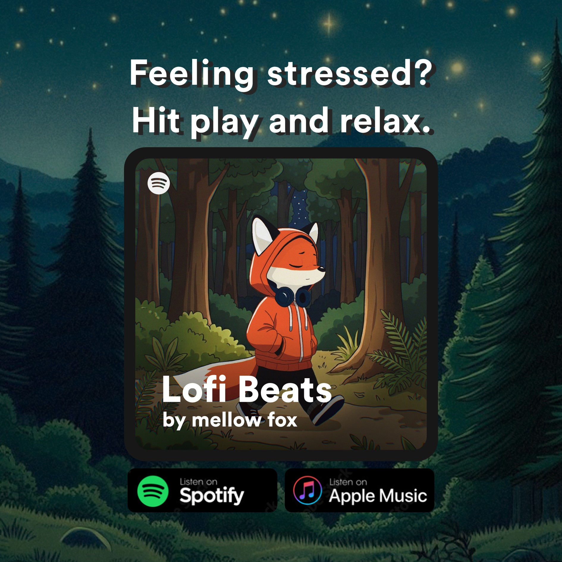 Mellow fox Facebook ad